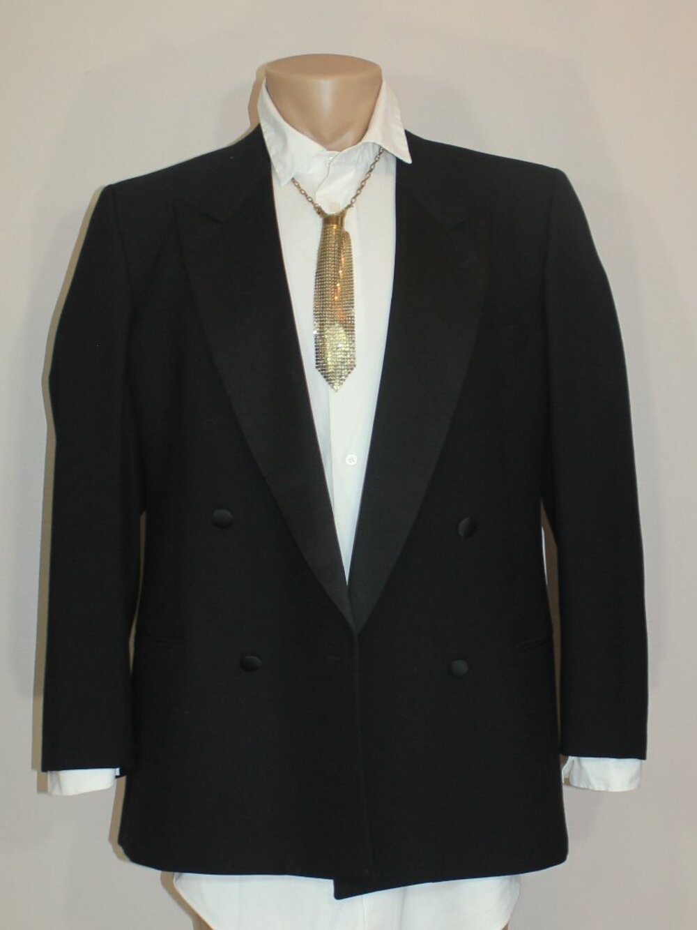 VTG Mani by Giorgio Armani Toxido Black Blazer Unisex Made in Italy size 42R/L